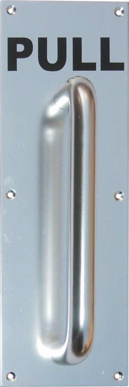 Robustline Aluminium Door Handles Pull Door Handle With Plate Aluminum Complete Pull Handle Set